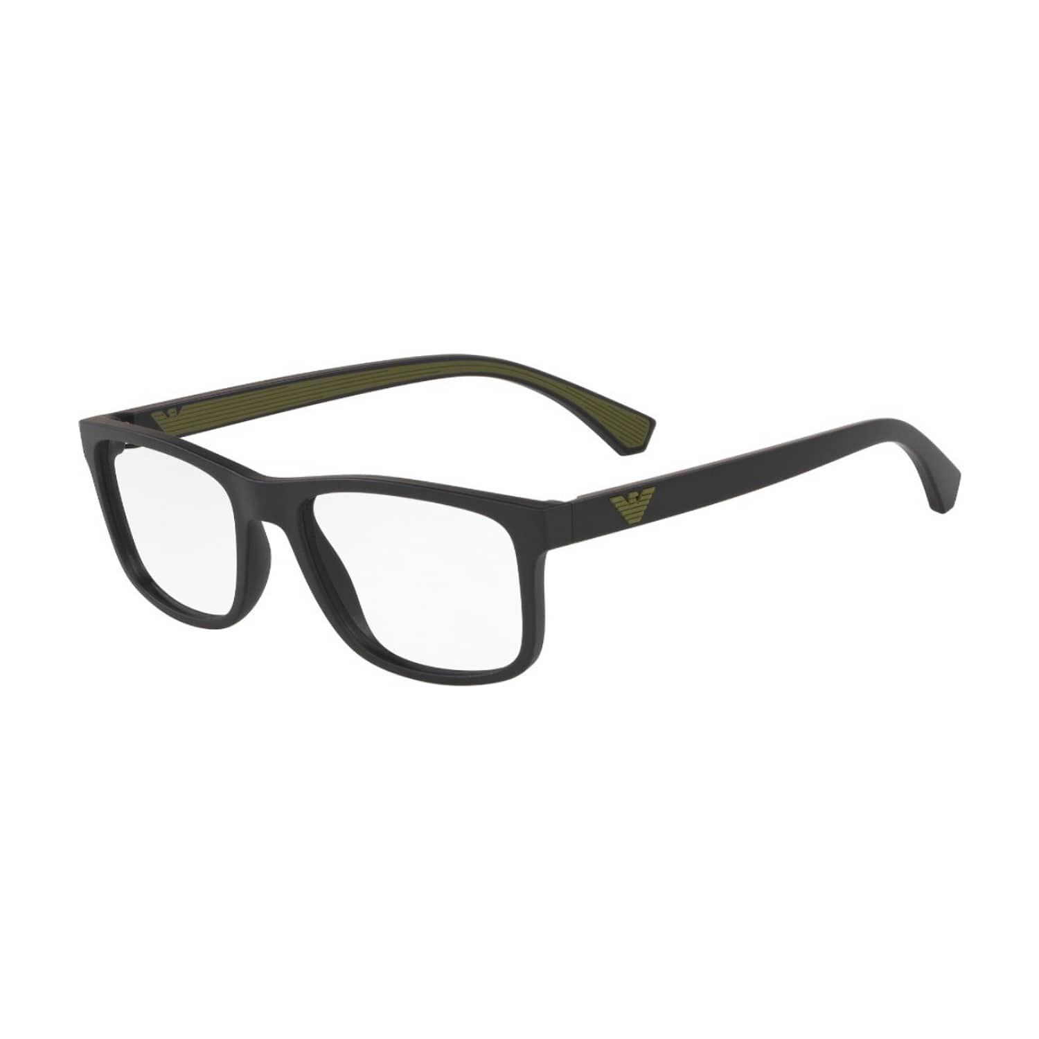 Lentes &Oacute;pticos Negro Mate Emporio Armani image number 1.0
