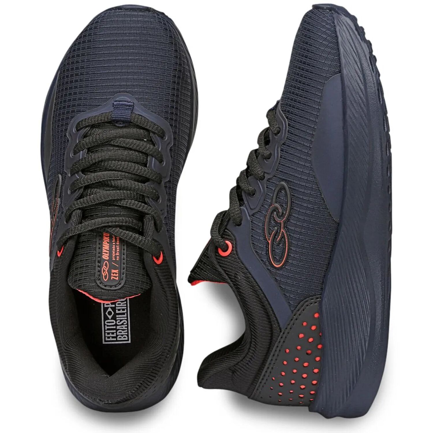 Zapatilla Adolescente Zex Azul Marino Olympikus image number 3.0