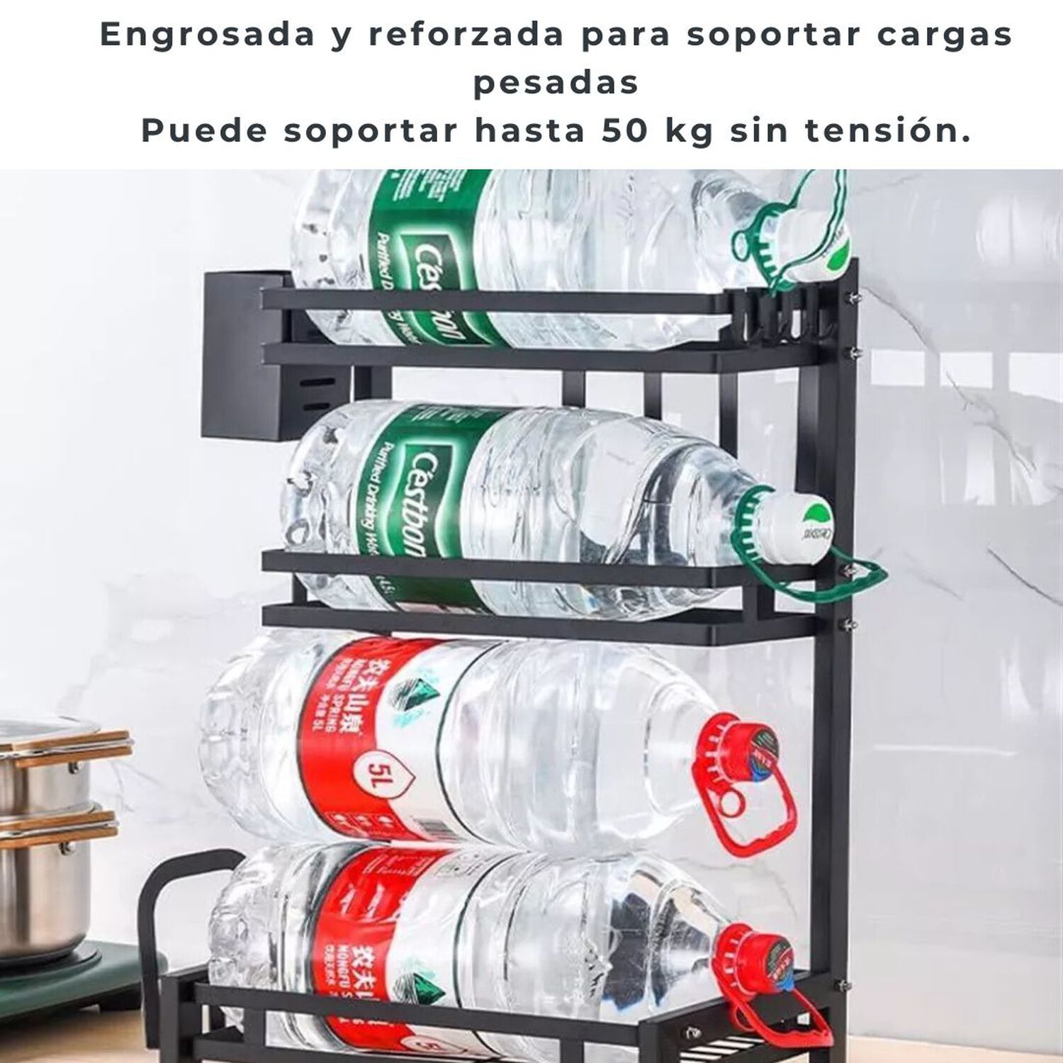 Estante Para Especias Organizador De Cocina Especiero 2 Niveles Multifuncional image number 7.0