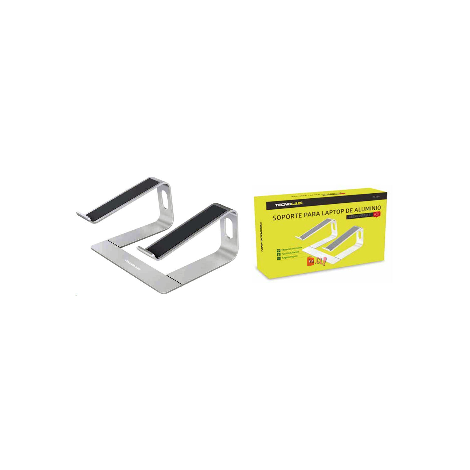 Soporte Notebook Desmontable Antideslizante De Aluminio - Ps image number 1.0