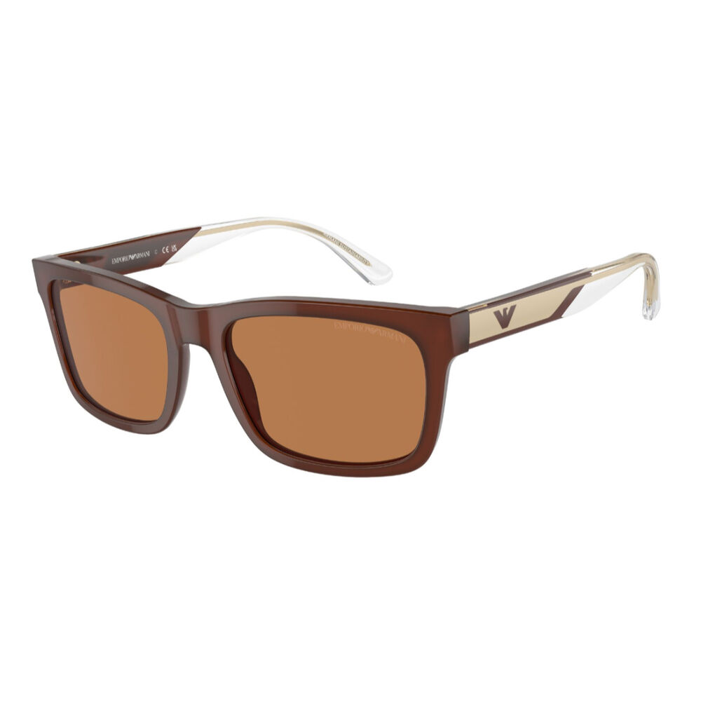 Lentes De Sol Marrón Pulido Sustentable Emporio Armani image number 1.0
