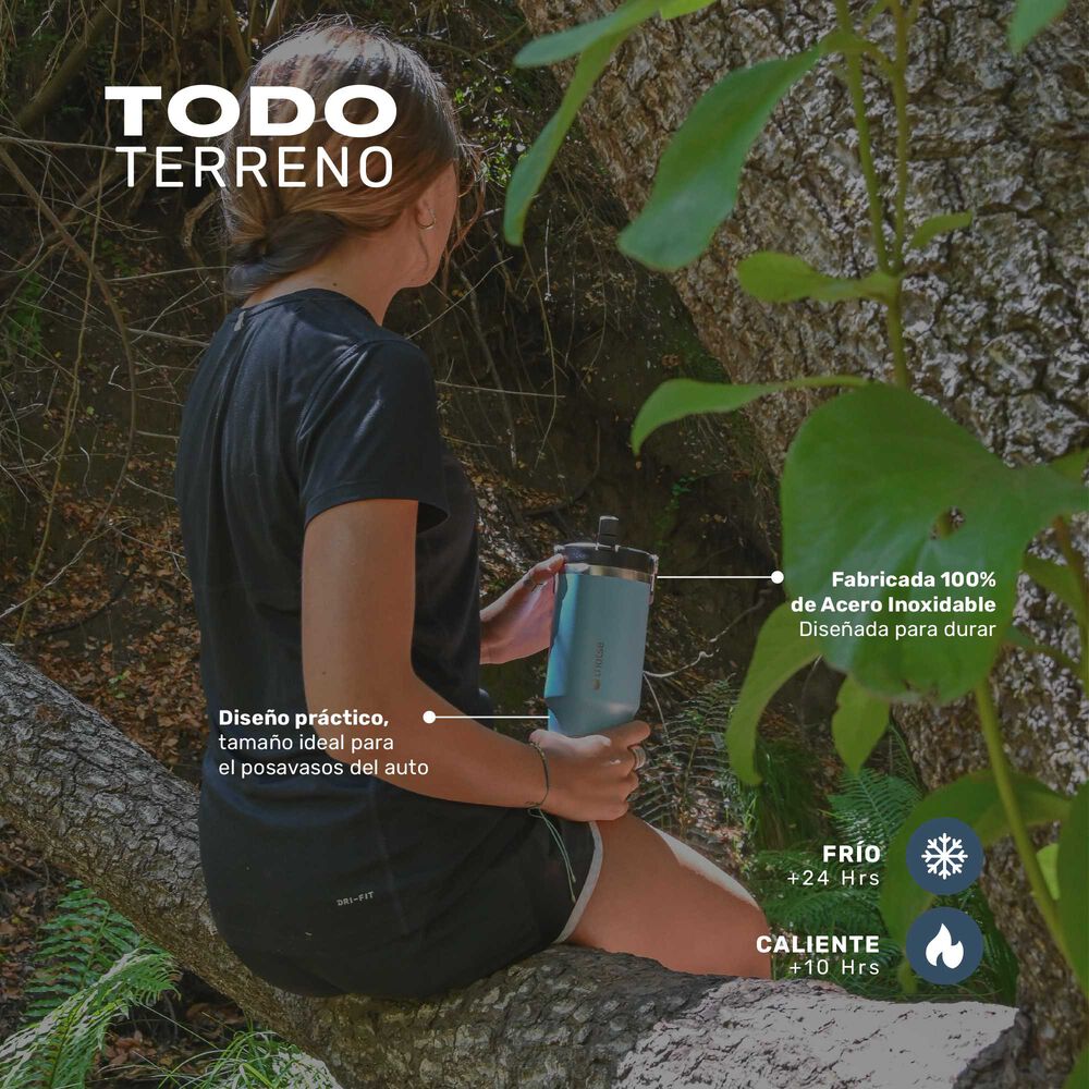 Botella T&eacute;rmica Insulada Lhotse Travel Mug 900ml Blue image number 5.0