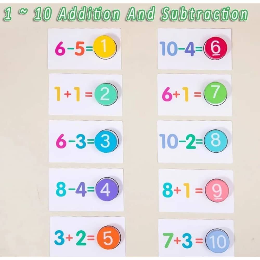 Juguete Did&aacute;ctico Aprendizaje Matem&aacute;tico Sumar Restar Ni&ntilde;os image number 3.0