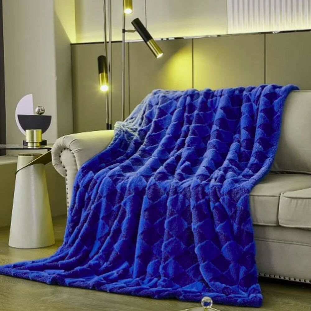 Cobertor Sherpa 2 Plazas Azul image number 2.0