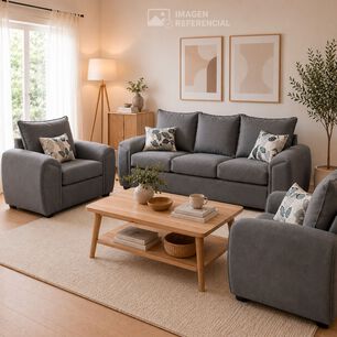 Juego De Living Elegant Detail Houston / 5 Cuerpos