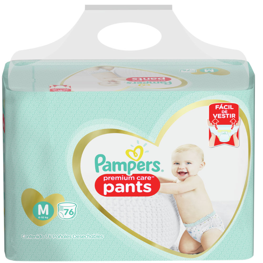 Pañales Desechables Pampers Pants Premium Care M 76 Unidades image number 1.0