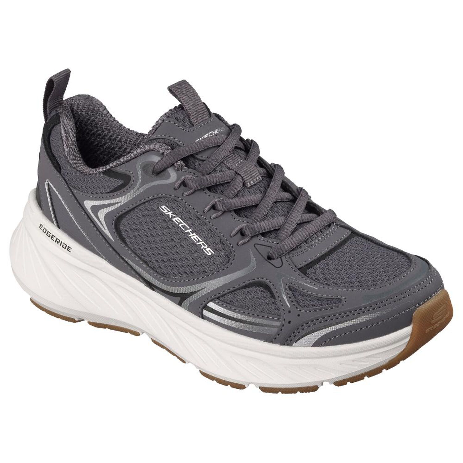 Zapatilla Urbana Mujer Skechers EDGERIDE-SILVER ECLIPSE GRIS image number 4.0