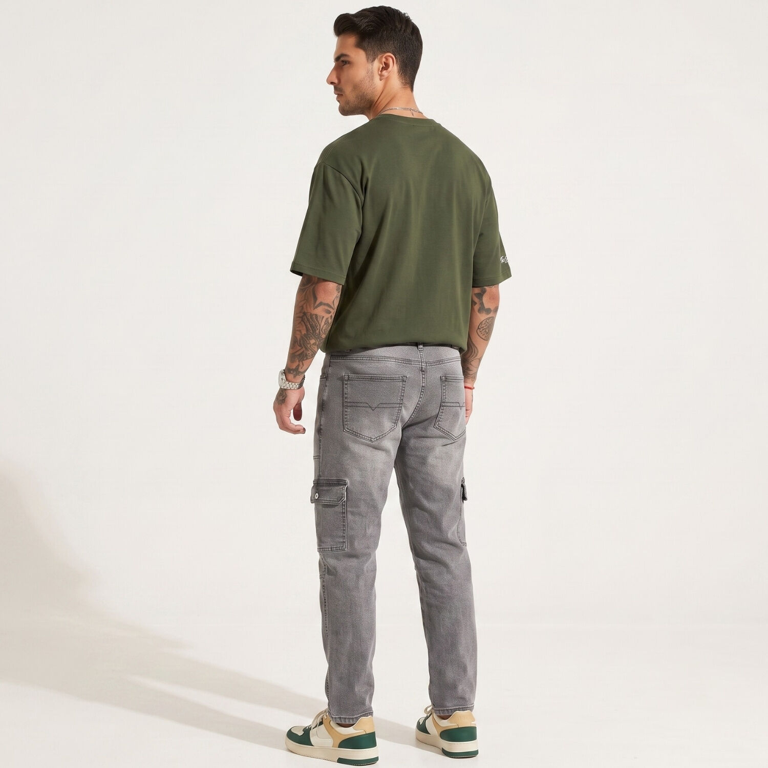 Pantalon Jeans Cargo Hombre Mosaico image number 2.0