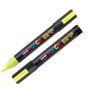 Marcador Acr&iacute;lico Amarillo Fluor 5m Posca