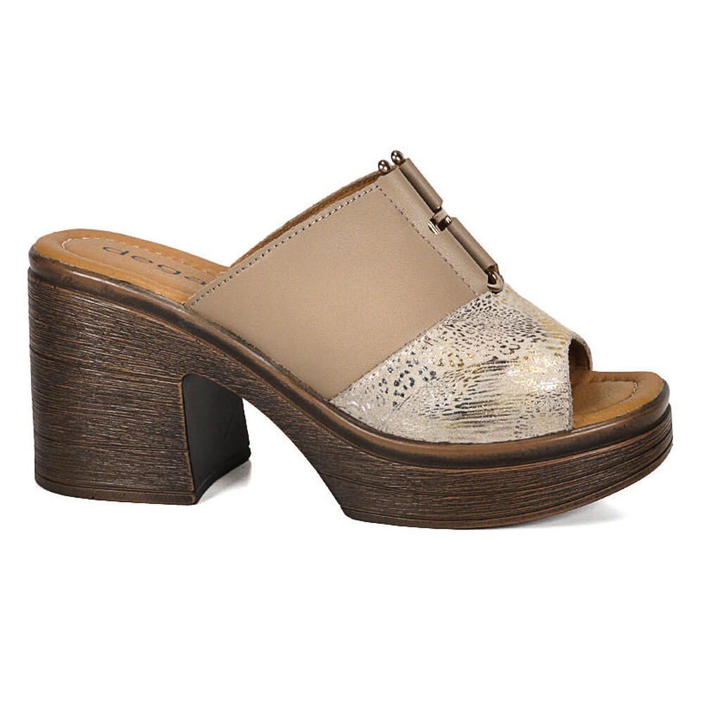 Sandalia Cuero Wilany Beige Print image number 0.0