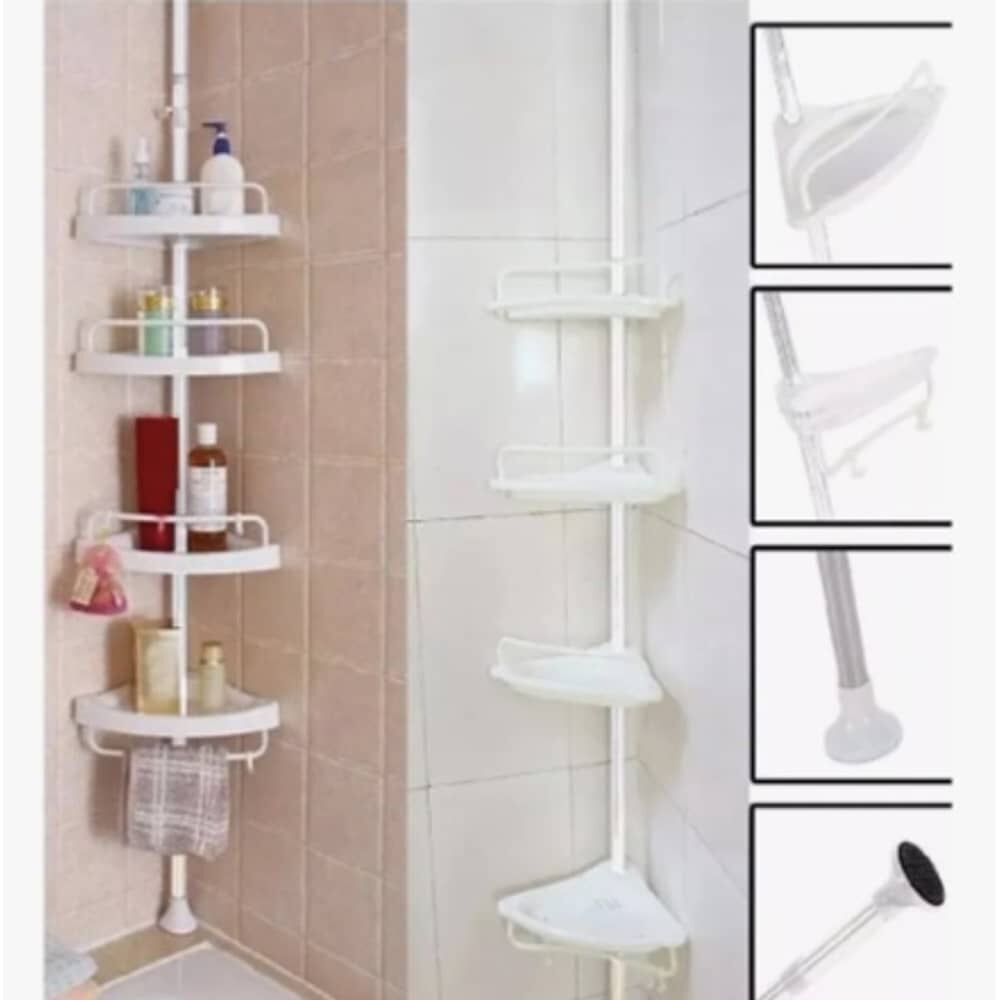 Organizador Esquinero Ducha Multiuso 4 Pisos Ajustable image number 3.0