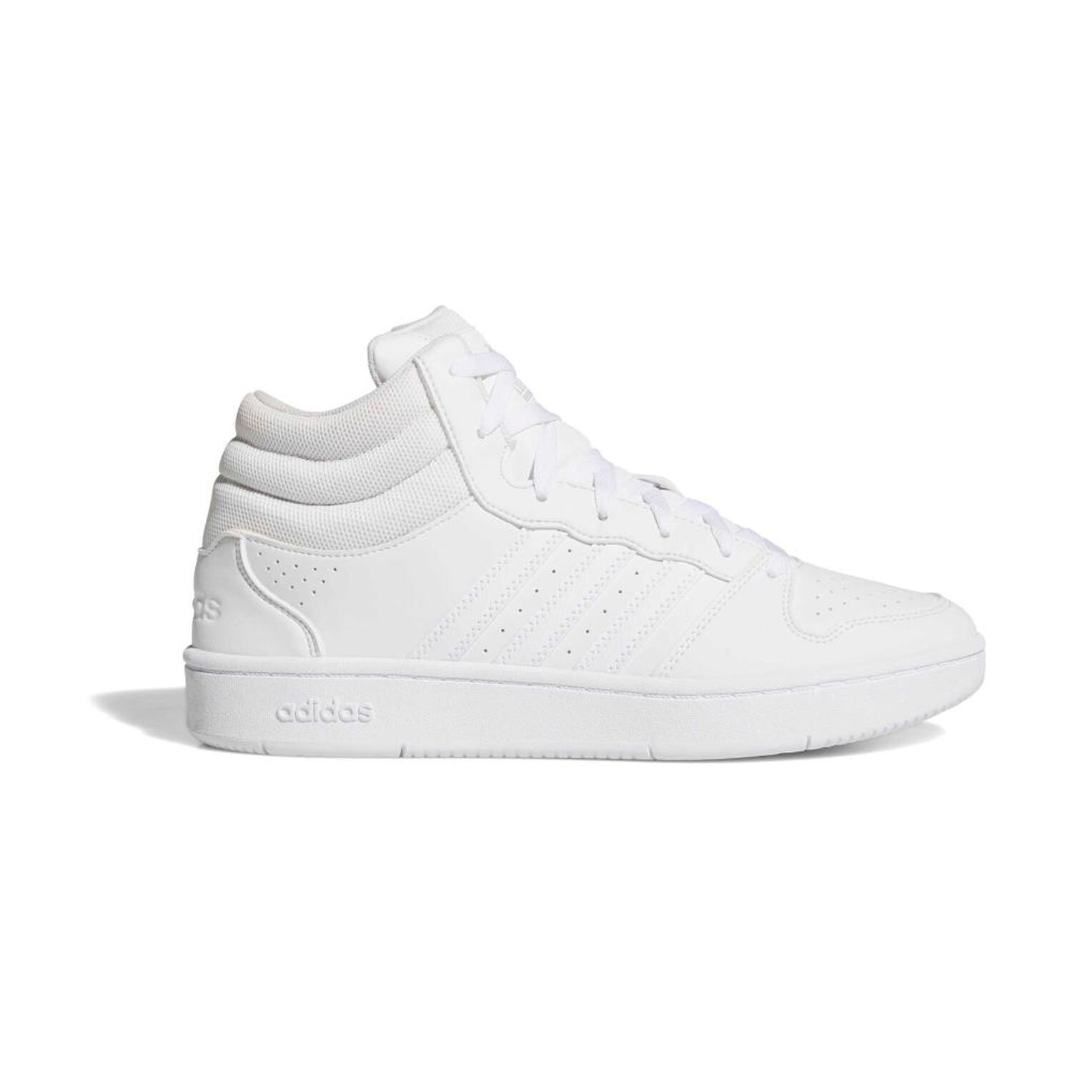 Zapatilla Basketball Hombre Adidas Hoops Mid Classic Blanco image number 12.0