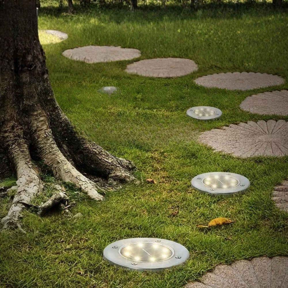 Set 6 Focos Led Carga Solar Para Jard&iacute;n Con Estaca image number 4.0