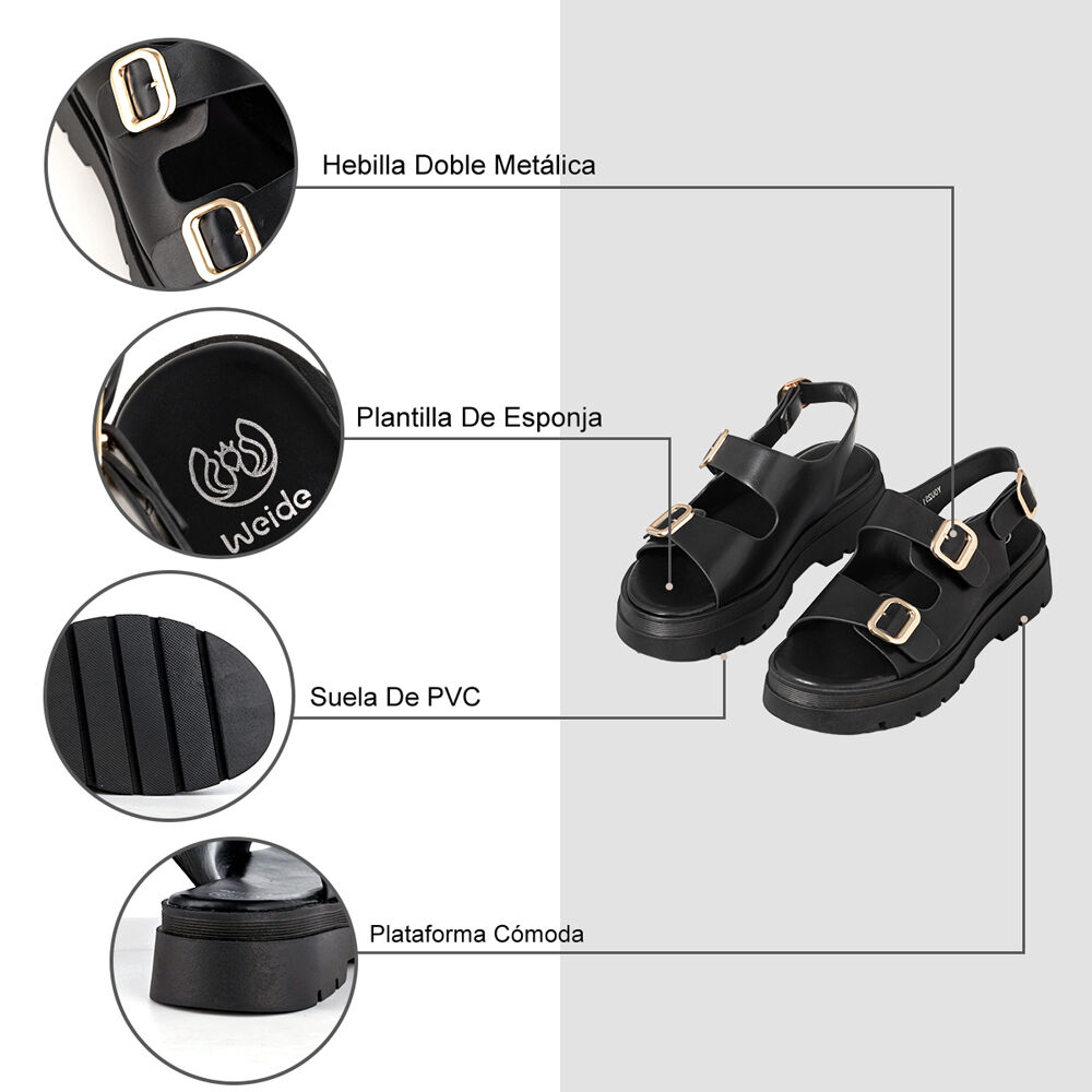 Sandalia Casual Plataforma Romanos Mujer Weide You251 image number 5.0