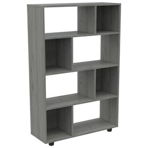 Biblioteca Modular 8 Repisas Fm-011g Gris