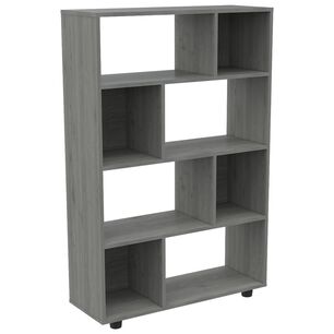 Biblioteca Modular 8 Repisas Fm-011g Gris