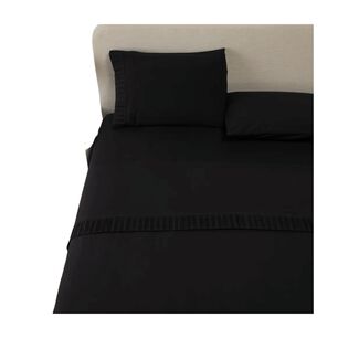 Sabanas Colch&oacute;n Super King Microfibra 300 Hilos Negro