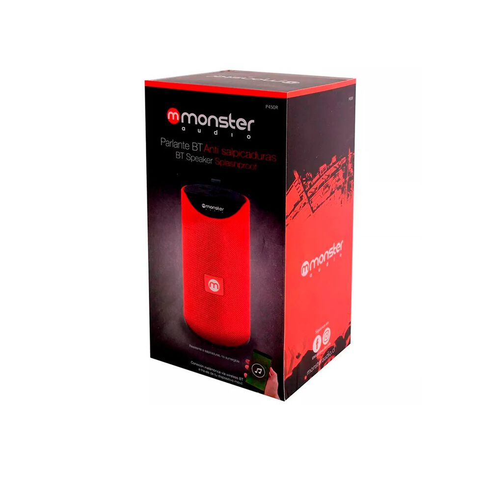 Parlante Bluetooth Monster 450r Rojo image number 1.0