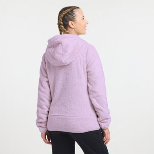 Polerón Deportivo Liso Regular Cuello Alto Con Capucha Mujer Wetland