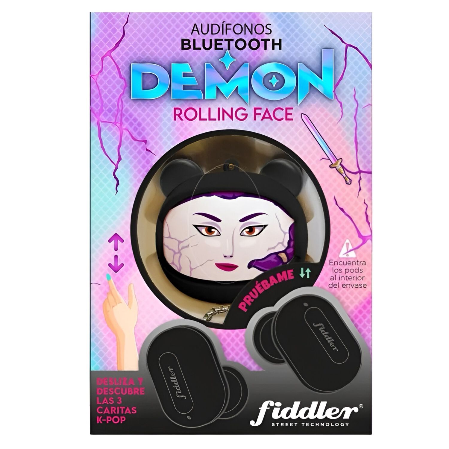 Aud&iacute;fonos Bluetooth Guerreras K-pop Rolling Face Demon image number 8.0