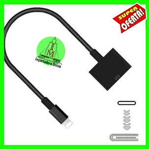 Adaptador Para Iphone Lightning Otg De 8 Pines Macho A 30 Pines Hembra