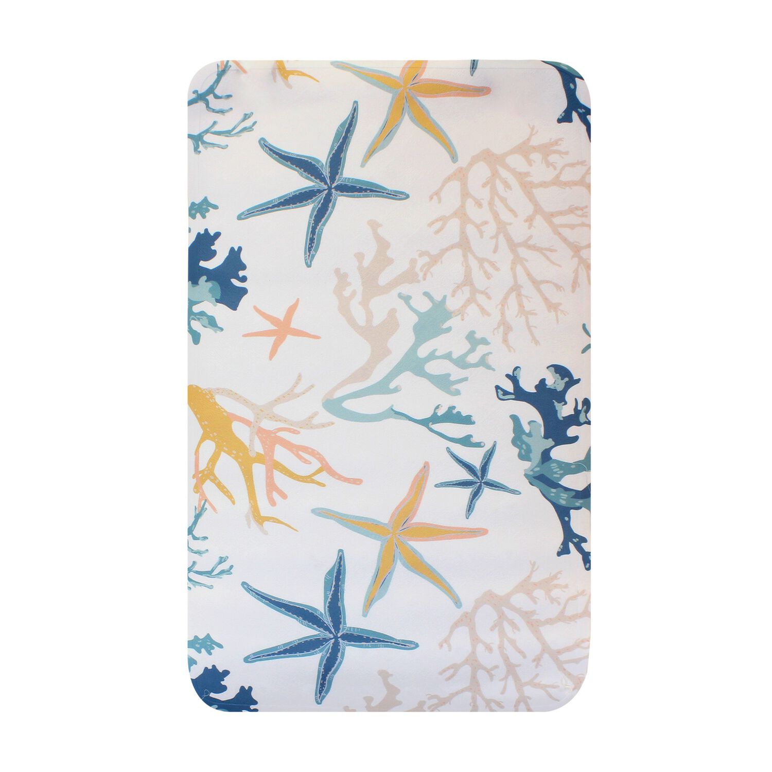 Alfombra De Ba&ntilde;o Nautica Home Pvc Antideslizante 39x69cm Corales De Mar image number 1.0