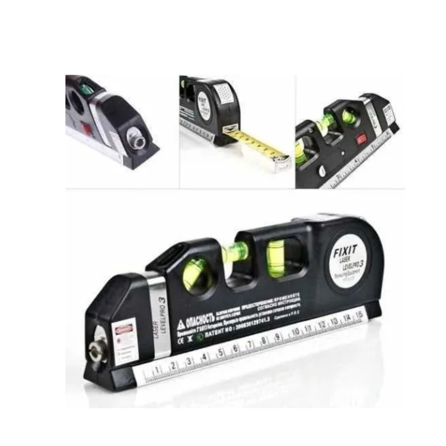 Cinta Metrica Nivel Laser Horizontal Profesional 3 Modos image number 1.0