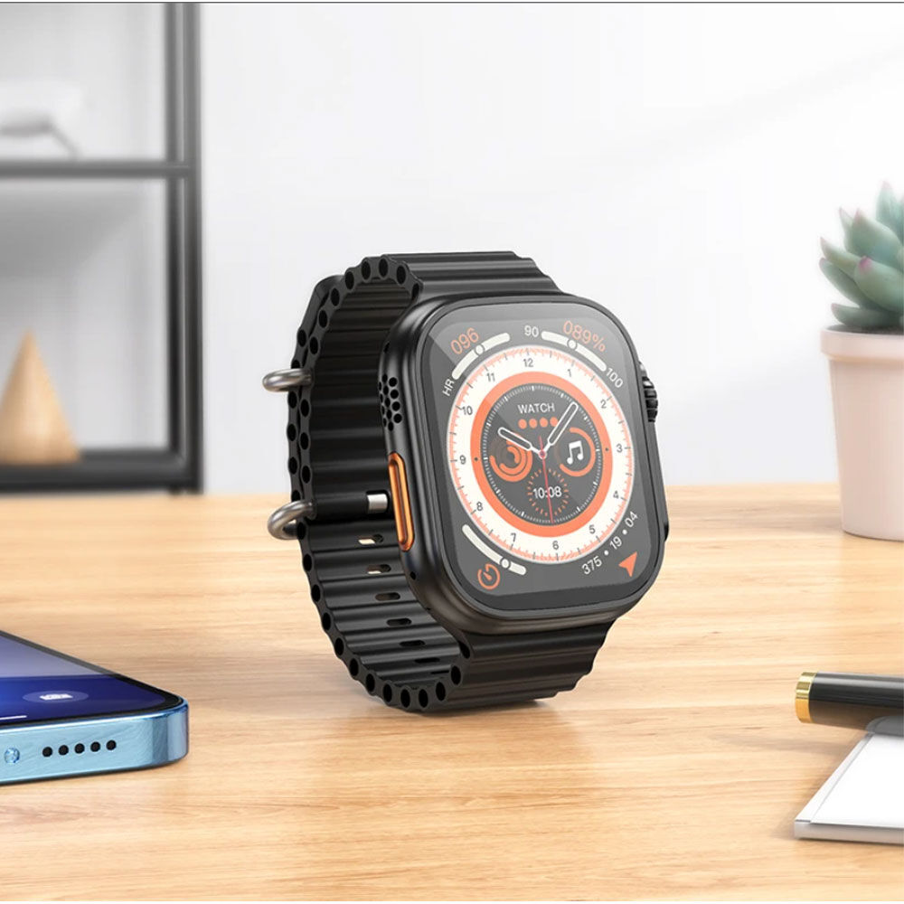 Reloj Inteligente Hoco Y12 Ultra Smartwatch Bluetooth Negro image number 9.0