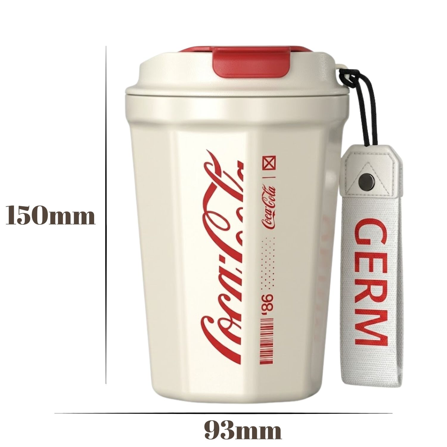 Vaso Termico Mug Germ Coca-cola Acero Inoxidable 390ml White image number 5.0