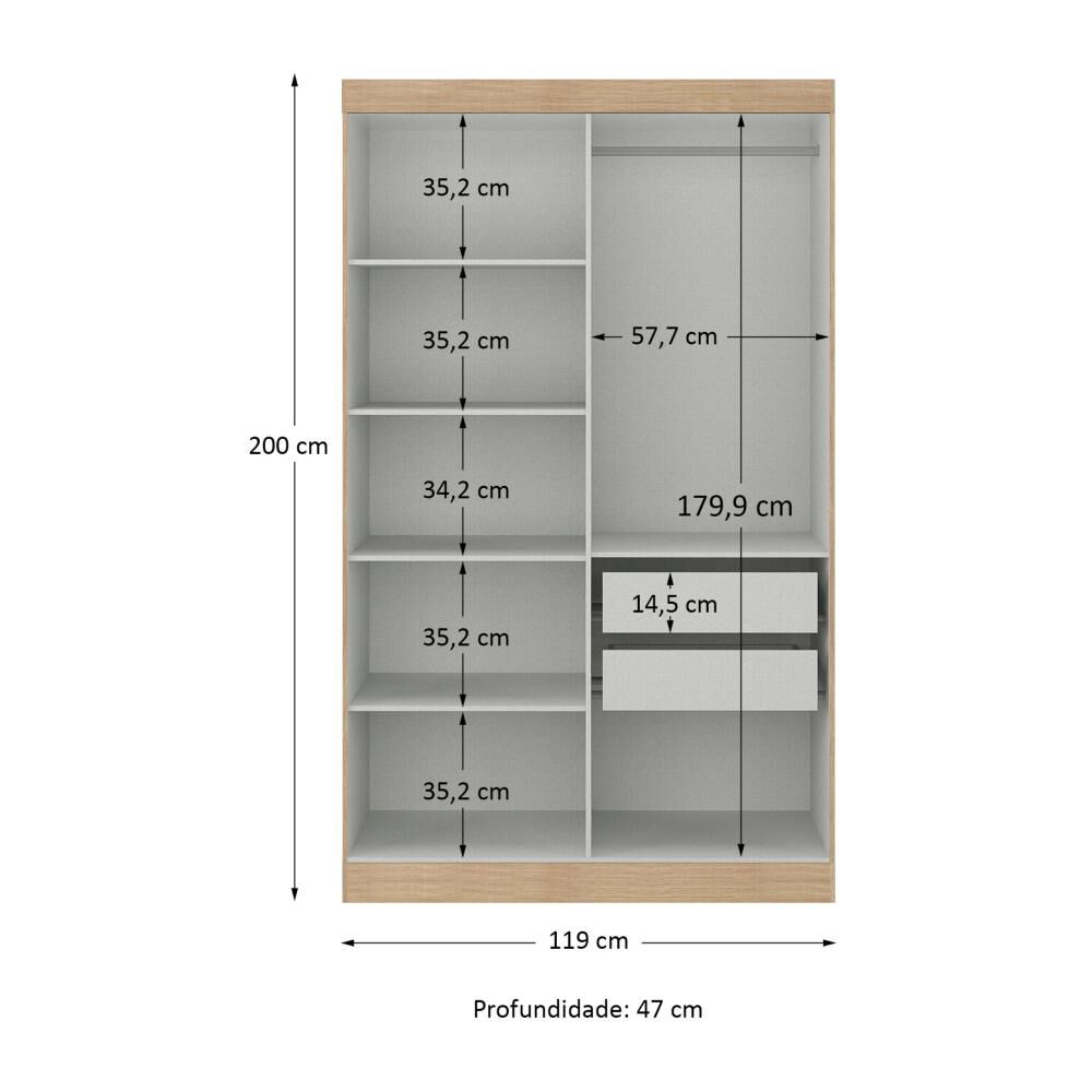 Cl&oacute;set Di Poretti Design Closet Paris / 4 Puertas, 4 Puertas / 2 Cajones image number 2.0