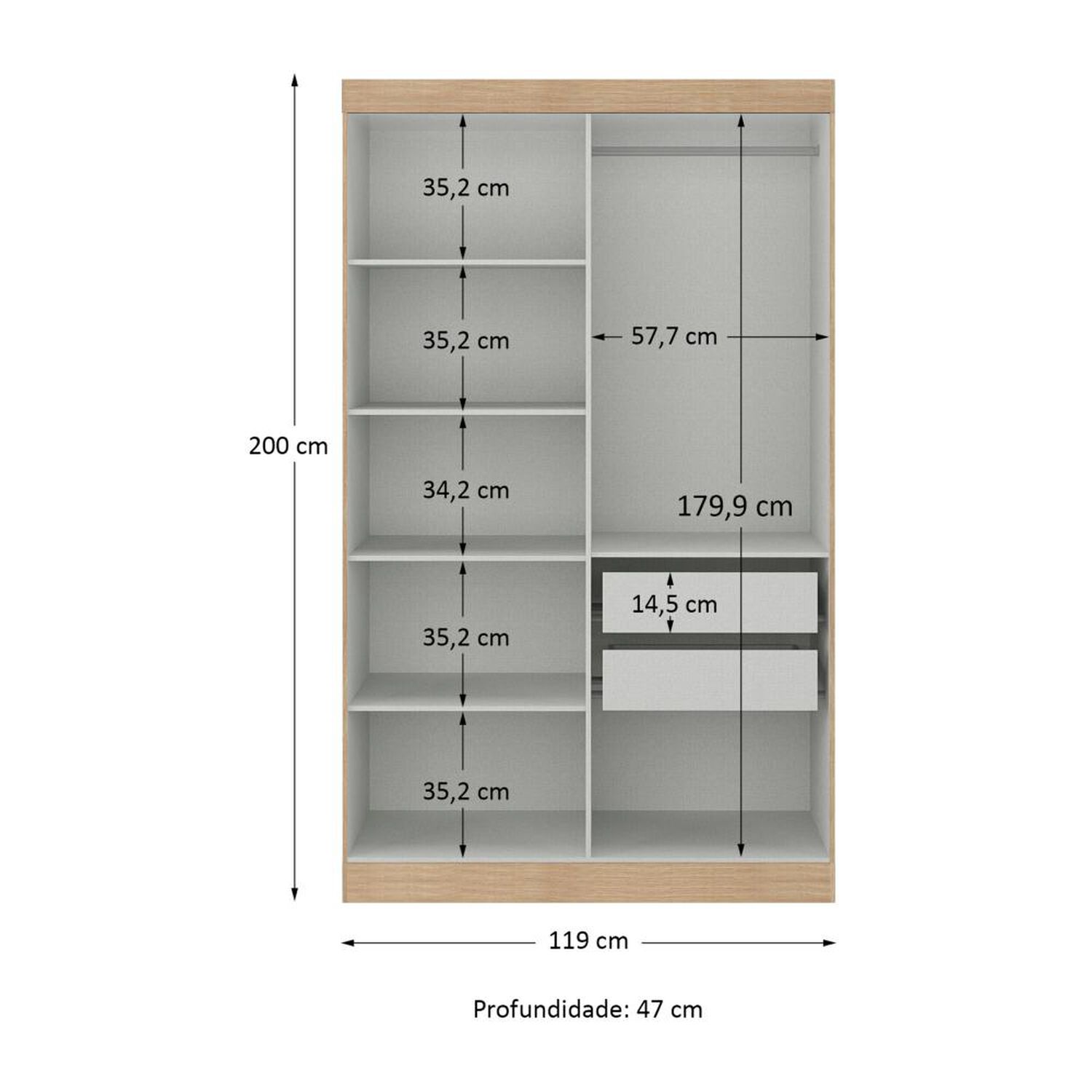 Cl&oacute;set Di Poretti Design Closet Paris / 4 Puertas, 4 Puertas / 2 Cajones image number 2.0