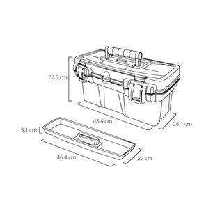 Caja Organizadora Dise&ntilde;o Mascota 48.4x26.1x22.5 Cms Rimax