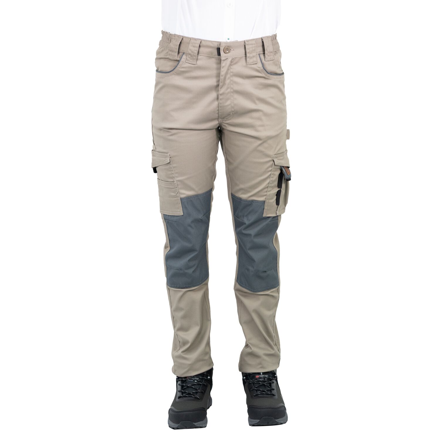 Pantal&oacute;n Cargo Hw Dakota Spandex Cafe Mujer image number 0.0