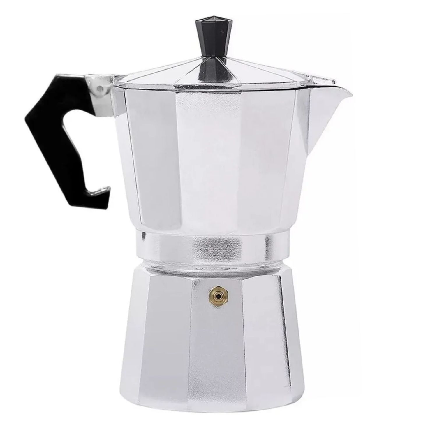 Moledor El&eacute;ctrico De Caf&eacute; + Cafetera Italiana Greca 9 Tazas Color Gris image number 3.0