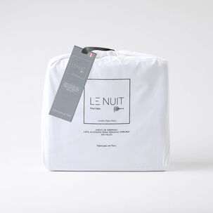 Sábanas King 300 Hilos Algodón Pima Peruano Percale Liso Bco