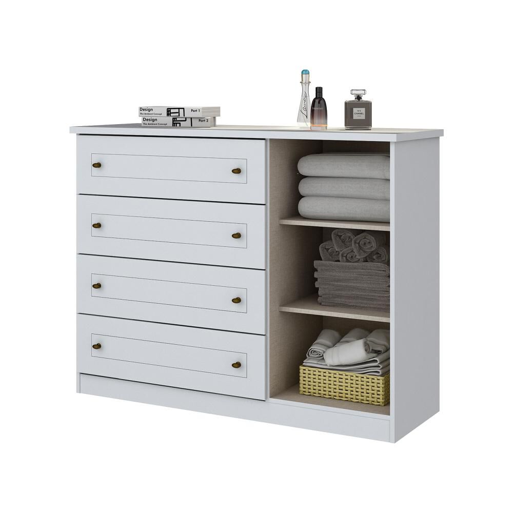 Comoda Home Mobili Varadero  / 1 Puerta    / 4 Cajones image number 1.0