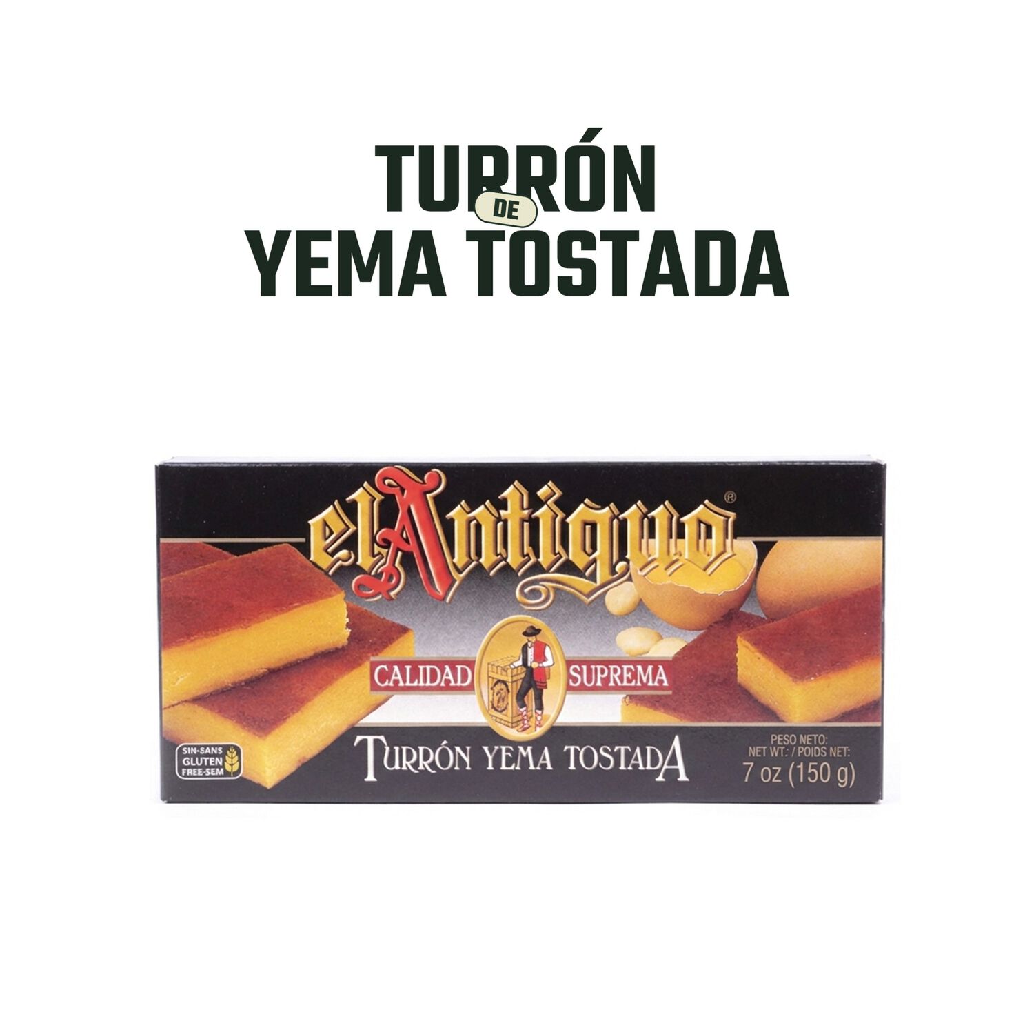 Turr&oacute;n Yema Tostada El Antiguo 1 X 150 Gr image number 2.0