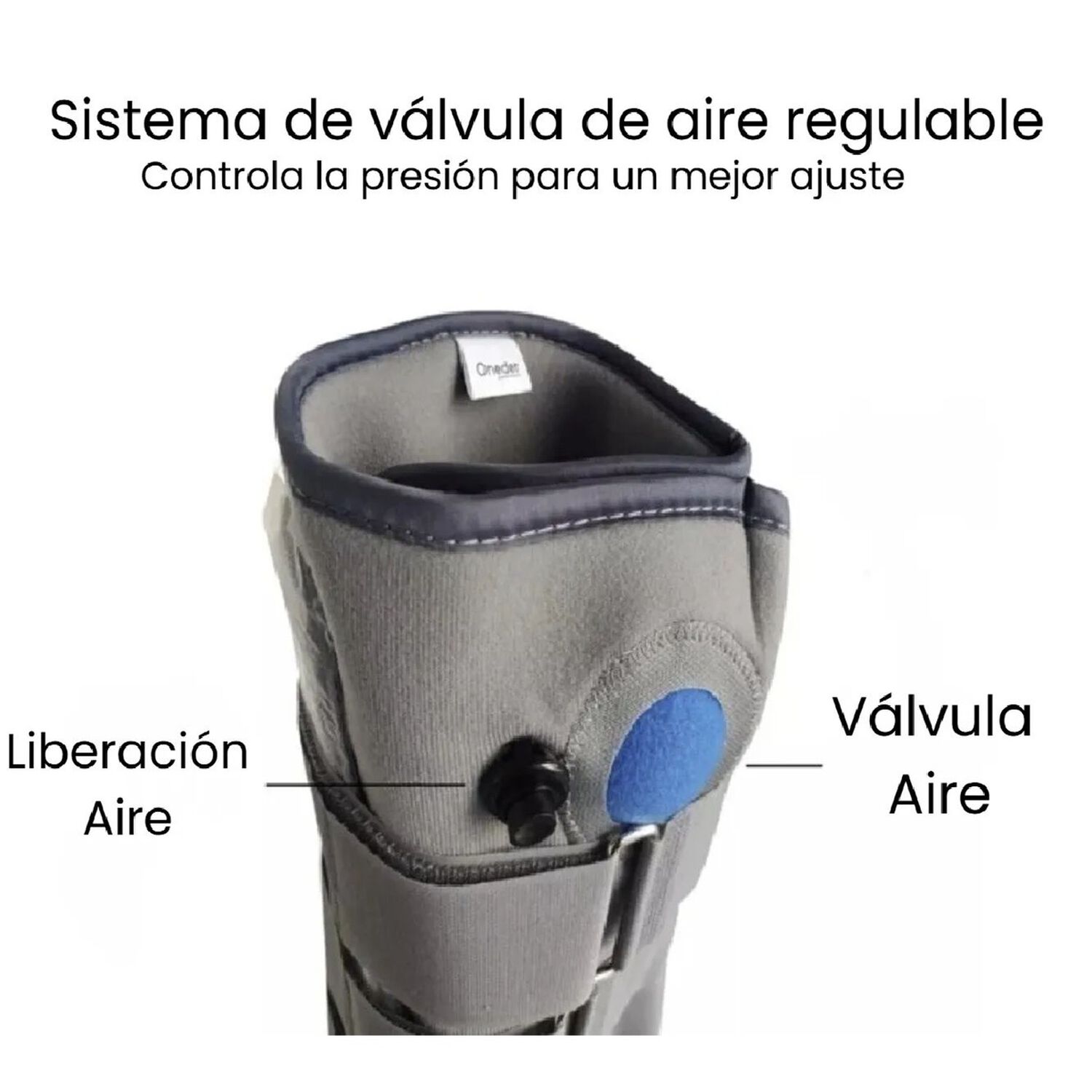 Bota Ortop&eacute;dica Larga Cam Walker Alta Para Pie Oneder Talla S image number 3.0