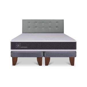 Cama Europea Cic Ortopedic / King / Base Dividida + Respaldo