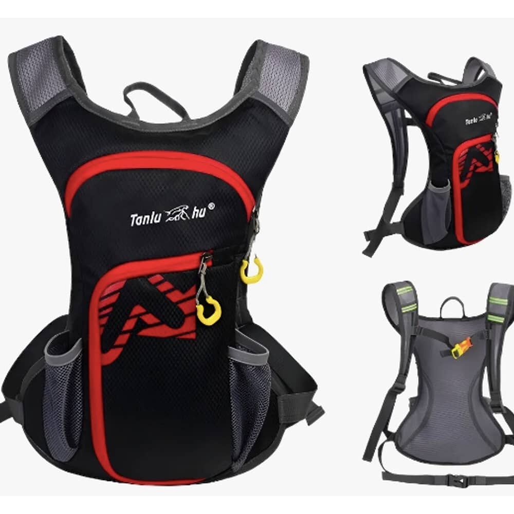 Mochila Outdoor Trekking Running + Bolda De Agua Negra image number 1.0