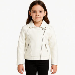 Chaquetas Ecocuero Ni&ntilde;a Estilo Motociclista