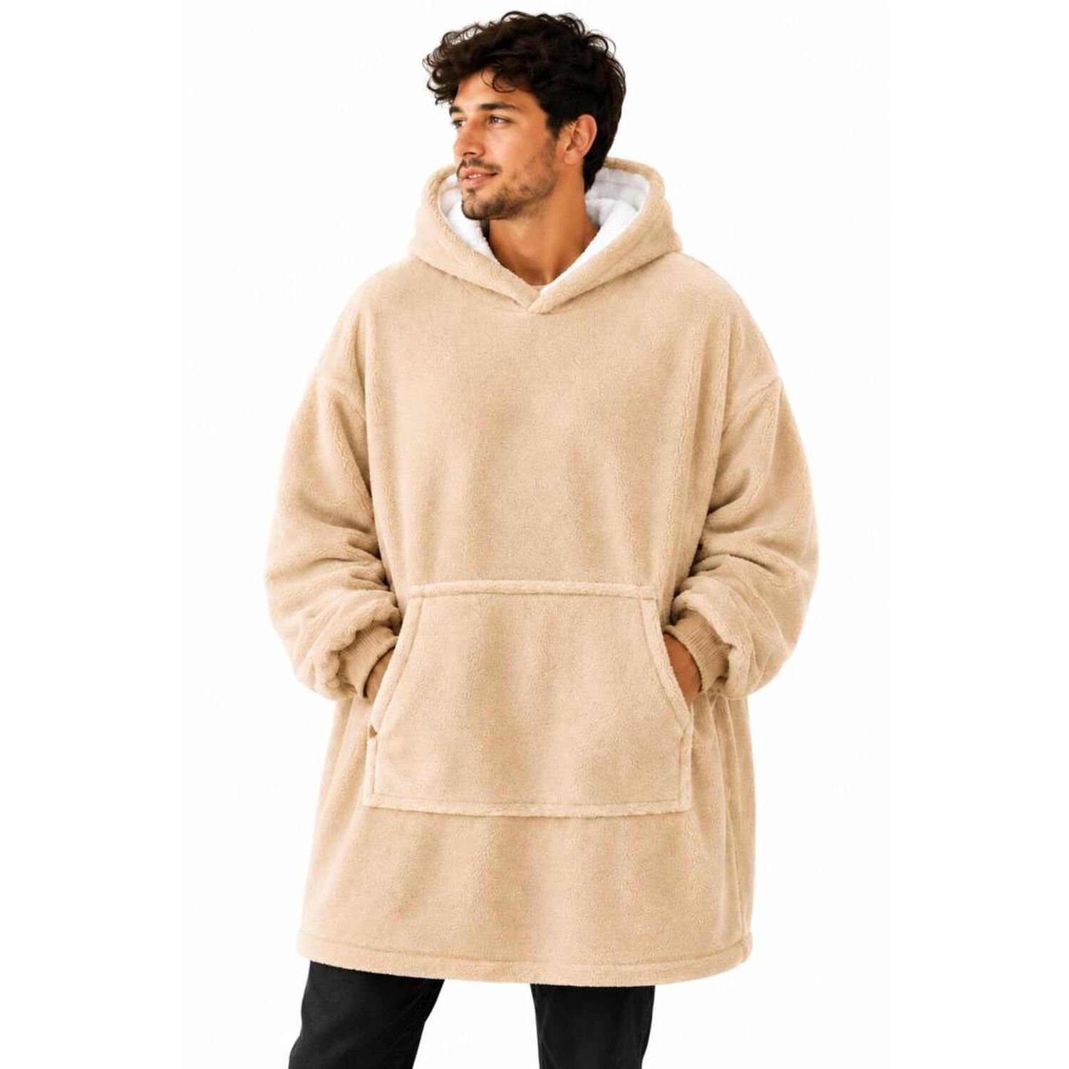 Poleron Felpa Capucha Manta Polar Invierno Unisex Talla Unic image number 35.0