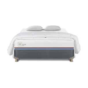 Cama Americana Cic Excellence Plu / 2 Plazas / Base Normal + Textil