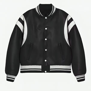 Chaqueta Universitaria Ecocuero Para Ni&ntilde;os