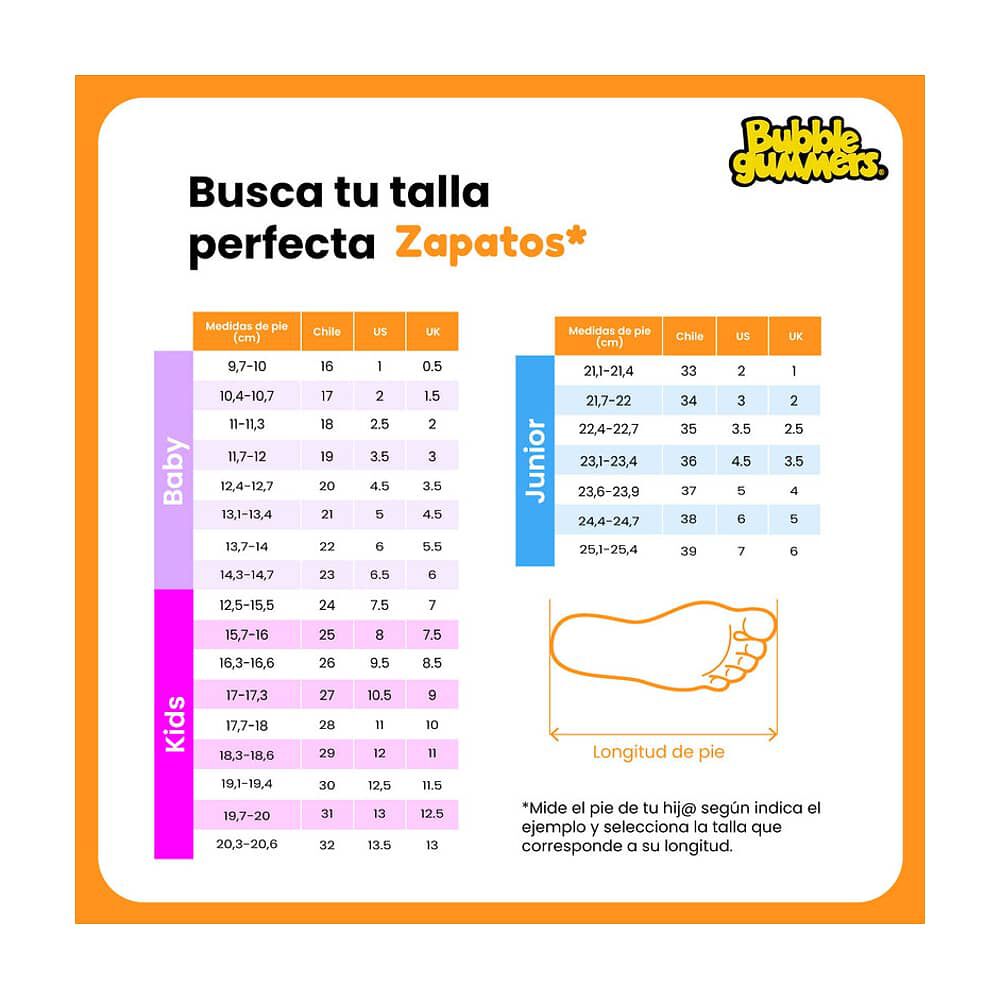 Bot&iacute;n Ni&ntilde;a Bubblegummers Sam Azul-rosado 18-21 image number 7.0