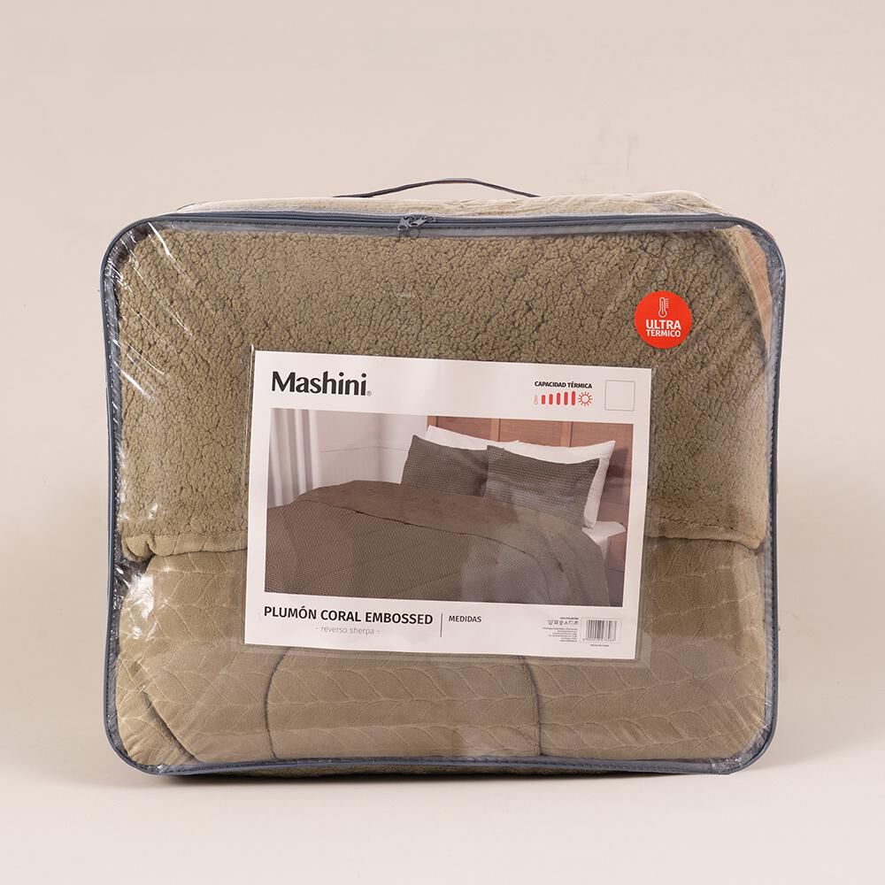 Plum&oacute;n Sherpa Mashini Corduroy Coral / King image number 3.0
