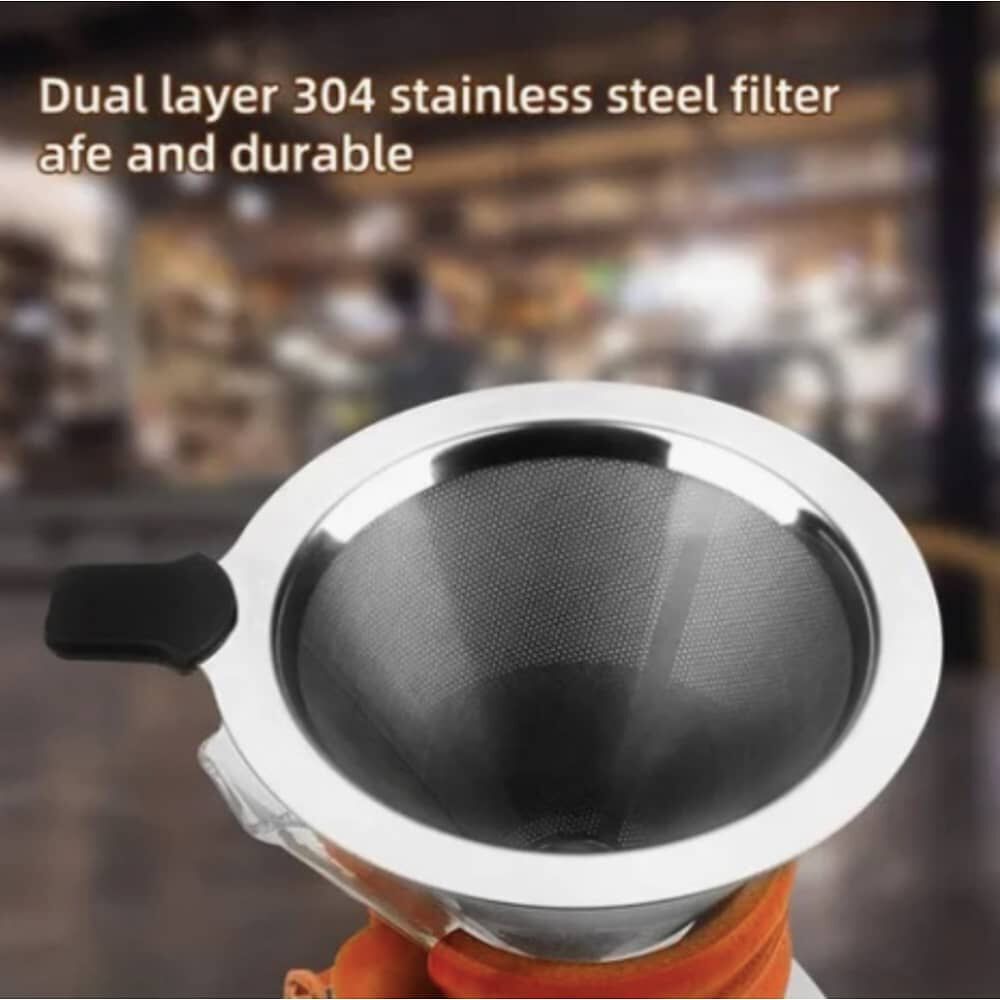 Cafetera Chemex Madera Con Filtro De Acero Inoxidable 400 Ml image number 5.0