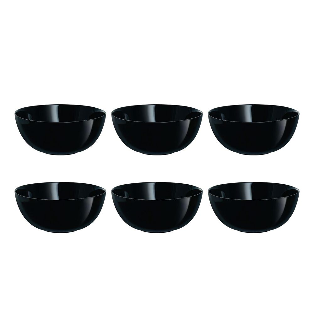 Set 6 Plato Ensaladera Diwali Noir 21cm Templado Luminarc image number 0.0