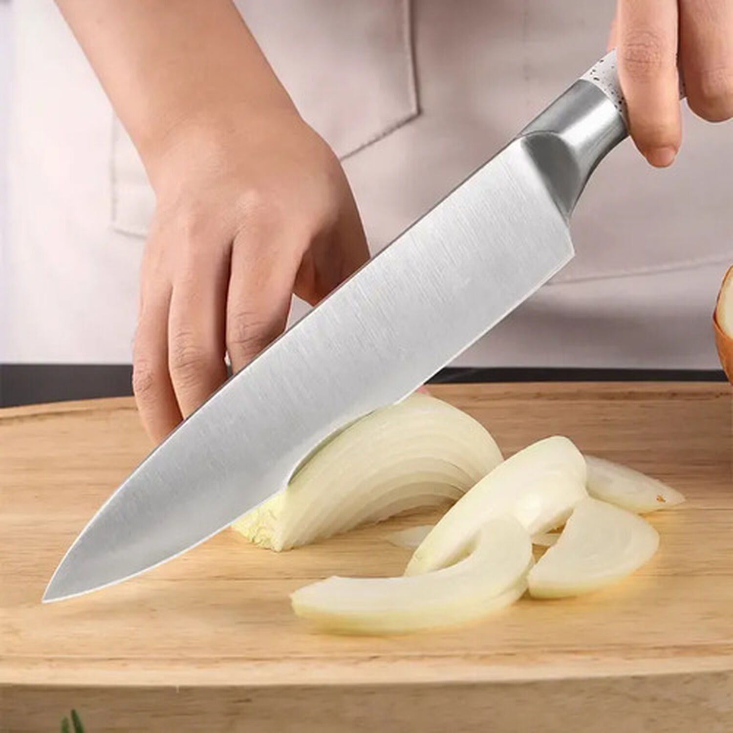 Set De Cuchillos De Cocina Marble Lux Blanco Dorado image number 6.0