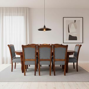 Juego De Comedor Living Factory Lisboa / 8 Sillas Juego De Comedor Living Factory Lisboa / 8 Sillas